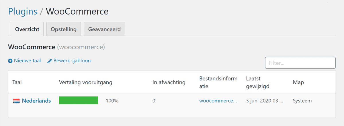 loco translate vertaal WooCommerce in Nederlands